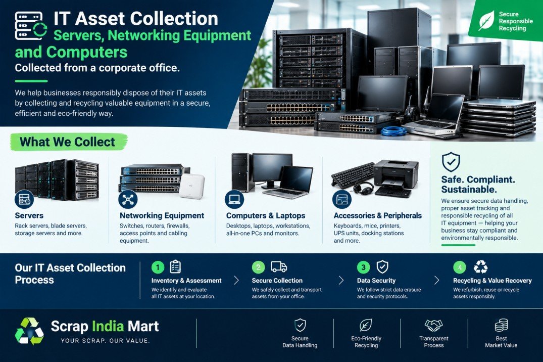 IT Asset Collection — E-Waste scrap, Scrap India Mart Bangalore