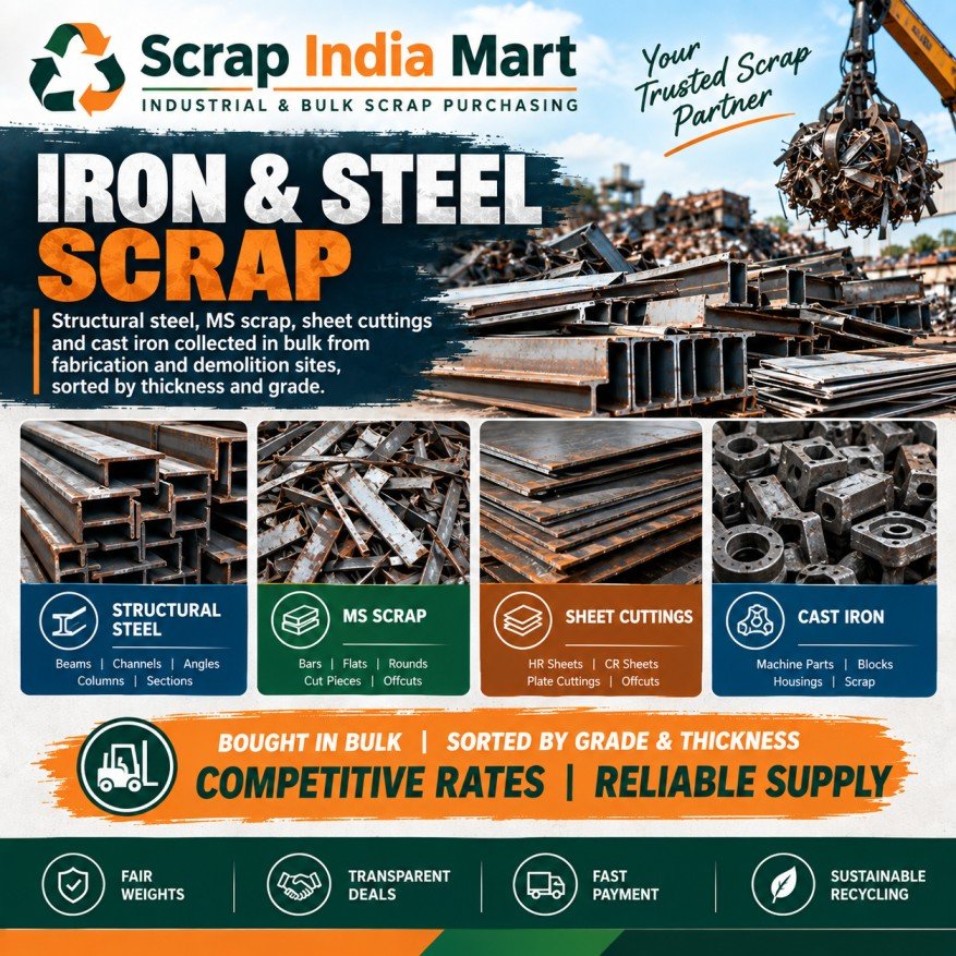 Structural steel scrap — Scrap India Mart